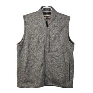 Wrangler Men's XL Gray Fleece‎ Outdoors 1/4 Zip Sweatshirt RN #130273